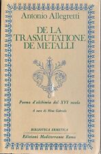 Antonio allegretti trasmutatio usato  Lugo