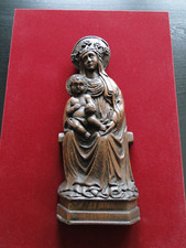 Tronująca Madonna Sedes Sapientiae Hiszpania XVI/ XVII wiek, używany na sprzedaż  Wysyłka do Poland