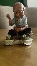 Vintage capodimonte shoemaker for sale  PETERLEE