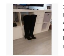 Stiefel wildlederoptik verknee gebraucht kaufen  Homburg