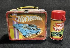VINTAGE 1969 HOT WHEELS Redline Lancheira de Metal com Garrafa Térmica Vermelha, 👀 Boa Forma, usado comprar usado  Enviando para Brazil