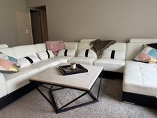 Genuine leather sofa for sale  Rochester