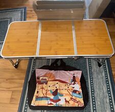 Mesa de acampamento dobrável Planexpert 3 pés, portátil, 35x16”, leve, alça comprar usado  Enviando para Brazil