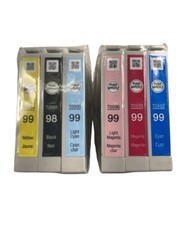 Pacote com 6 tintas genuínas Epson 98 99 para Artisan 700 710 725 730 800 810 835 387  comprar usado  Enviando para Brazil