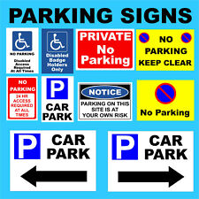 Parking plastic sign for sale  BALLYCLARE