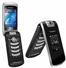 Conjunto completo de celular BlackBerry 8220 Pearl Flip preto desbloqueado WIFI clássico comprar usado  Enviando para Brazil