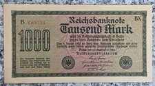 Deutsches reich reichsbanknote gebraucht kaufen  Friedrichshafen