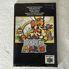 Paper Mario Manual For Nintendo 64 N64 Gra NUS-P-NMQP-NOWA6 na sprzedaż  PL