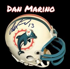 MINICAPACETE RETRÔ ASSINADO POR DAN MARINO MIAMI DOLPHINS com certificado de autenticidade comprar usado  Enviando para Brazil