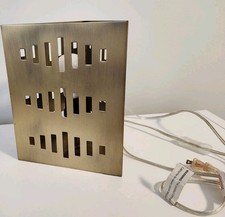 RARO/HTF Nate Berkus latão triangular/acabamento bronze acento/abajur de mesa comprar usado  Enviando para Brazil