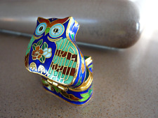 Cloisonne eule dose gebraucht kaufen  Mahlow