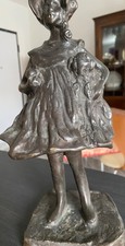 Bronzo statuetta bambina usato  Cologno Monzese
