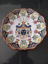 Plat faience armoiries d'occasion  Sées