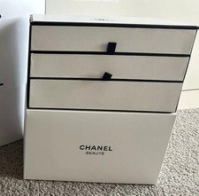 Usado, Armazenamento de maquiagem Chanel Beauty usado com 2 gavetas organizador de slots com espelho comprar usado  Enviando para Brazil