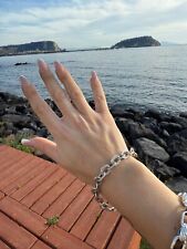 Bracciale catena martellata usato  Napoli