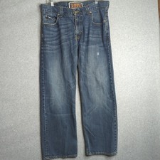 Jeans masculino Levis 549 ajuste solto baixo 36x30 desgastado lavagem média jeans buggy y2k comprar usado  Enviando para Brazil