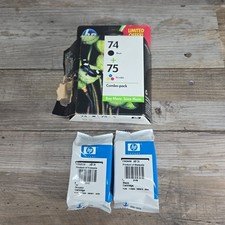 Combo de cartuchos de tinta HP 74 preto e 75 tricolor genuíno EXPIRADO 2011, usado comprar usado  Enviando para Brazil