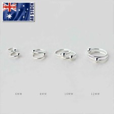 Brincos de argola de prata esterlina 925 com miçangas piercing no corpo orelha lábio nariz comprar usado  Enviando para Brazil