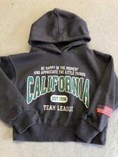 Usado, Moletom ZARA infantil juvenil tamanho 6 California Happy Moments com capuz de lã comprar usado  Enviando para Brazil
