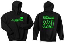 SUDADERA CON CAPUCHA JUST RIDE MOTOCROSS MX NÚMERO PLACA PERSONALIZADA segunda mano  Embacar hacia Mexico