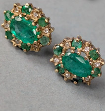 Antique emerald earrings for sale  BRADFORD