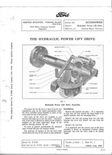 Boletim de serviço de trator Fordson Major The Hydraulic Power Lift Drive comprar usado  Enviando para Brazil