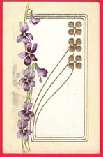 Cartolina rilievo fiori usato  Fossano