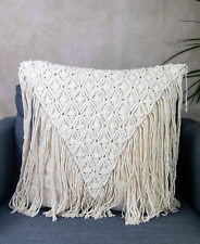 Macrame cushion cover for sale  LONDON