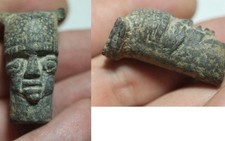 Fragmento de bronze romano antigo rosto 300 dC + certificado de autenticidade, usado comprar usado  Enviando para Brazil