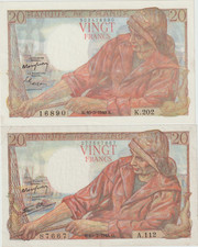 Billets francs type d'occasion  Montluçon