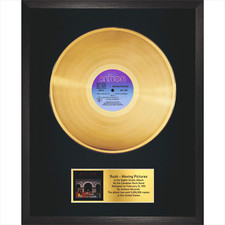 Rush – Moving Pictures / LP Gold 12" / Rock Memorabilia / Lembrança em moldura preta comprar usado  Enviando para Brazil