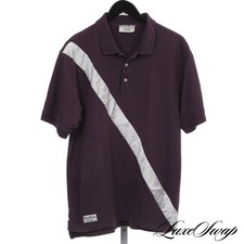 Camisa polo de rugby listra cruzada cetim pérola roxa uva blazers pique GG, usado comprar usado  Enviando para Brazil