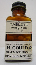 GEO VINTAGE. H. GOULD COMPRIMIDOS DE ÁCIDO BÓRICO FRASCO DE VIDRO ÂMBAR FARMÁCIA comprar usado GEO VINTAGE. H. GOULD COMPRIMIDOS DE ÁCIDO BÓRICO FRASCO DE VIDRO ÂMBAR FARMÁCIA comprar usado  Enviando para Brazil