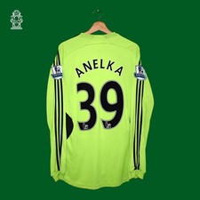 Używany, Chelsea 2007-2008 wyjazdowa koszulka retro Adidas z długim rękawem z Nicolasem Anelką na sprzedaż  PL