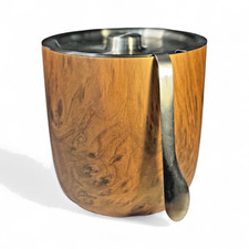 Conjunto de balde de gelo S’well 68 oz grão de madeira aço inoxidável com tampa e pinça comprar usado  Enviando para Brazil