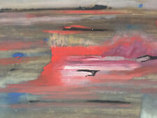Pintura muito bonita abstrata painel a óleo papelão 1940 abstração para identificar comprar usado  Enviando para Brazil