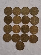 17 várias moedas medalhão olímpico, usado comprar usado  Enviando para Brazil