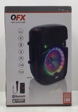 Alto-falante Bluetooth recarregável QFX 8” com luzes LED circulares festa - caixa aberta comprar usado  Enviando para Brazil