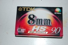 Tdk 8mm 90hsed for sale  ANSTRUTHER