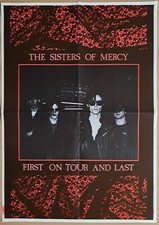 THE SISTERS OF MERCY First on Tour and Last ORIGINAL vintage  POSTER Gothic Rock comprar usado  Enviando para Brazil