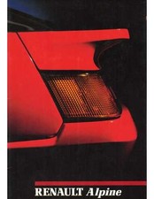 Brochure renault alpine d'occasion  Paris XX