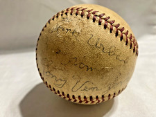 Antigo Vintage Autografado Spalding Baseball NL Árbitro Tony The Pope Venzon comprar usado  Enviando para Brazil
