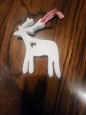 White wooden reindeer for sale  LONDON