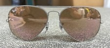Óculos de sol Ray Ban aviador RB3025 armação prata com lentes rosa claro sem estojo comprar usado  Enviando para Brazil