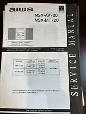Manual de serviço de reparo AIWA NSX-AV720 NSX-MT720 CX-NAV720 CX-NMT720 **ORIGINAL** comprar usado  Enviando para Brazil