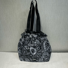 Trinta e uma sacola de almoço térmica Cinch It Up preta branca estampa paisley Drawstri comprar usado  Enviando para Brazil