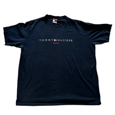 Camisa jeans masculina vintage Tommy Hilfiger tamanho G azul ponto único comprar usado  Enviando para Brazil