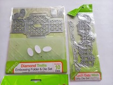 Diamond trellis embossing for sale  LONDON