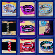 Handcrafted coil beaded for sale  WINKLEIGH