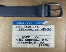 Cinto de propriedade e usado por Neil Armstrong - Etiqueta endereçada à mão por Armstrong comprar usado Cinto de propriedade e usado por Neil Armstrong - Etiqueta endereçada à mão por Armstrong comprar usado  Enviando para Brazil